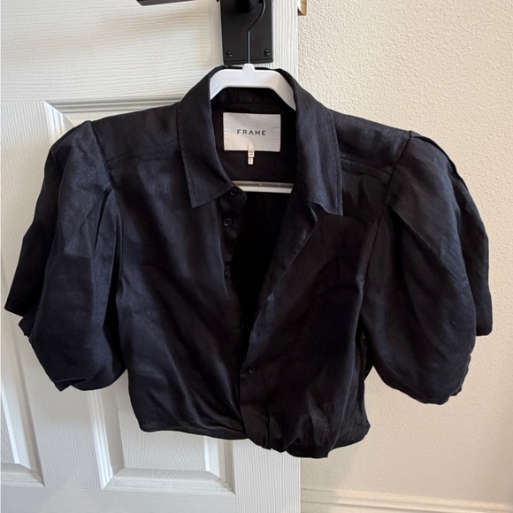 Frame Cropped Button Down - Picture 1 of 5